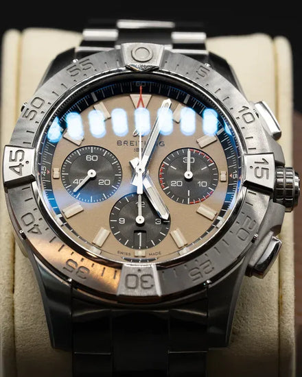 2025 Breitling Avenger B01 Chronograph 44MM Brown Dial Steel Bracelet (AB0147101A1A1)