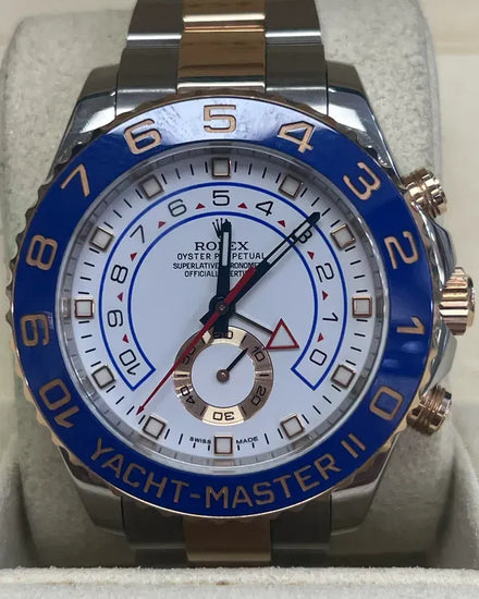 2016 Rolex Yacht-Master II 44MM White Dial Two-Tone Oyster Bracelet (116681)