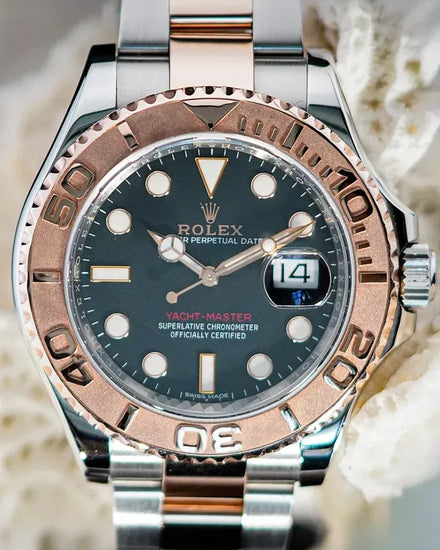 2018 Rolex Yacht-Master 40MM Black Dial Two-Tone Oyster Bracelet (116621)