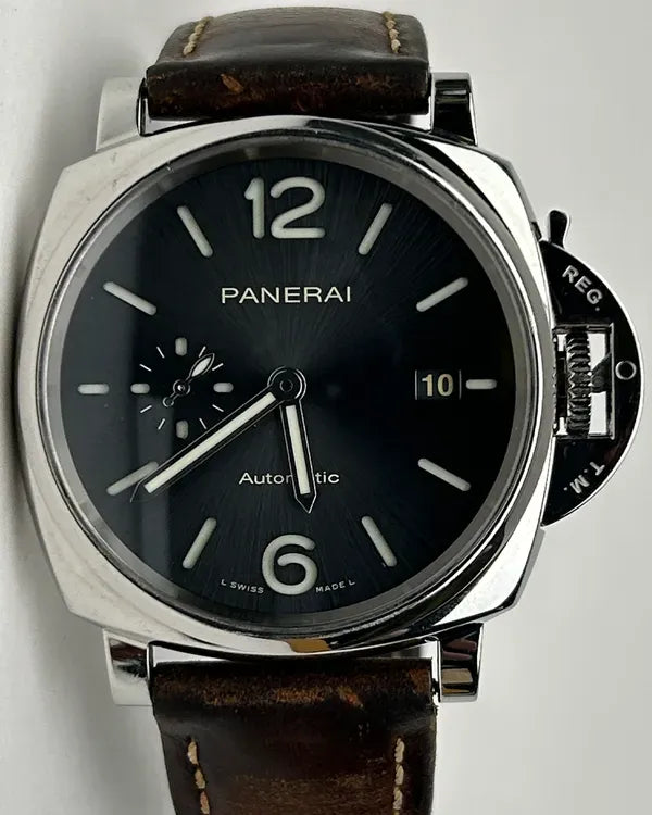 2021 Panerai Luminor Due 42MM Grey Dial Leather Strap (PAM00904)