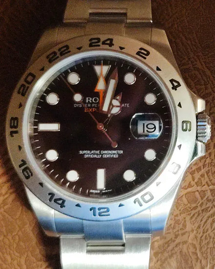 Rolex Explorer II 42MM Black Dial Oyster Bracelet (216570)