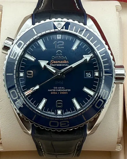 2021 Omega Seamaster Planet Ocean 600M 43.5MM Blue Dial Rubber Strap (215.30.44.21.03.001)
