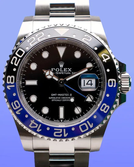 2025 Rolex GMT-Master II "Batman" 40MM Black Dial Oyster Bracelet (126710BLNR)