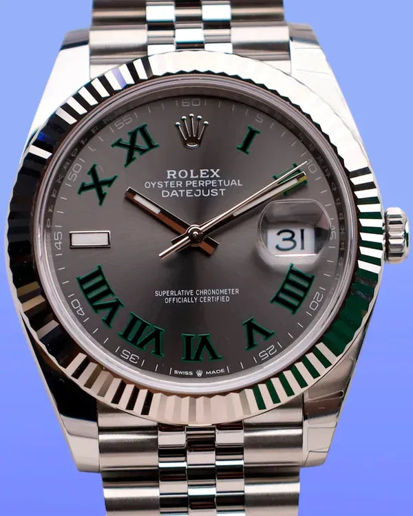 2025 Rolex Datejust "Wimbledon" 41MM Slate Dial Jubilee Bracelet (126334)