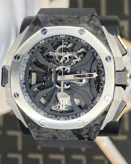 Audemars Piguet Royal Oak Concept Laptimer Michael Schumacher L.E. 44MM Skeleton Dial Rubber Strap (26221FT.OO.D002CA.01)
