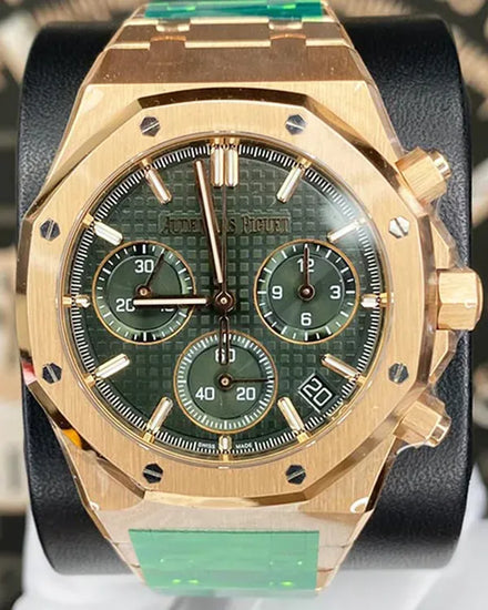 Audemars Piguet Royal Oak Chronograph 41MM Green Dial Rose Gold Bracelet (26240OR.OO.1320OR.08)