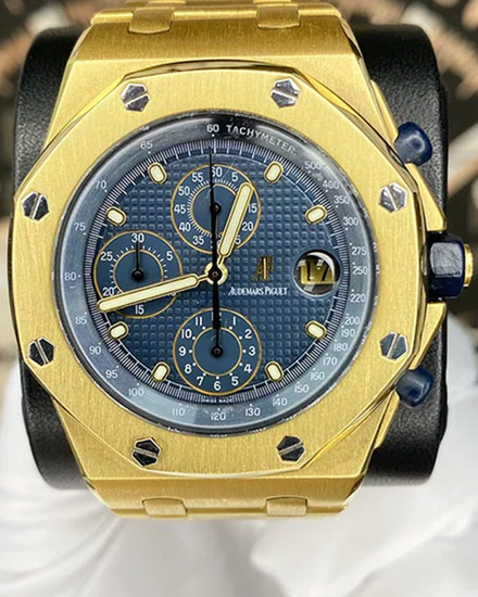 Audemars Piguet Royal Oak Offshore Chronograph 42MM Blue Dial Yellow Gold Bracelet (25721BA.OO.1000BA.02)