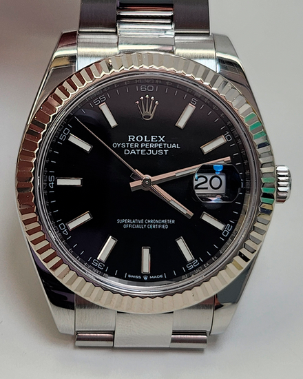 Rolex Datejust 41MM Black Dial Oyster Bracelet (126334)