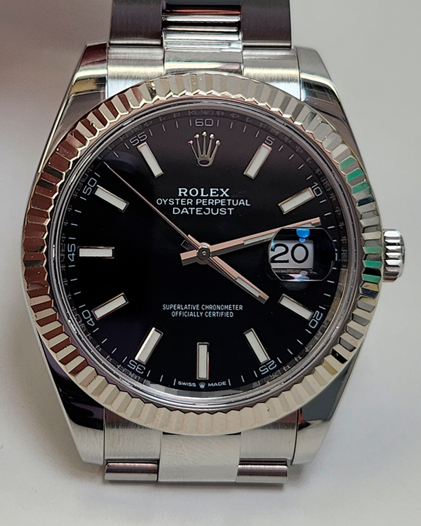 Rolex Datejust 41MM Black Dial Oyster Bracelet (126334)
