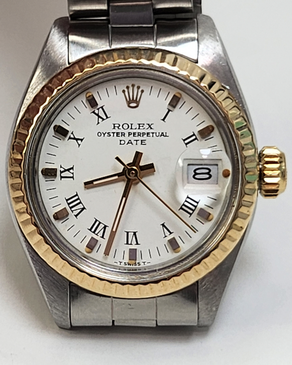 Rolex Lady-Datejust 26MM White Dial Oyster Bracelet (6917)