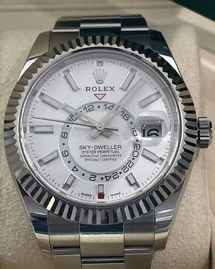 2022 Rolex Sky-Dweller 42MM White Dial Oyster Bracelet (326934)