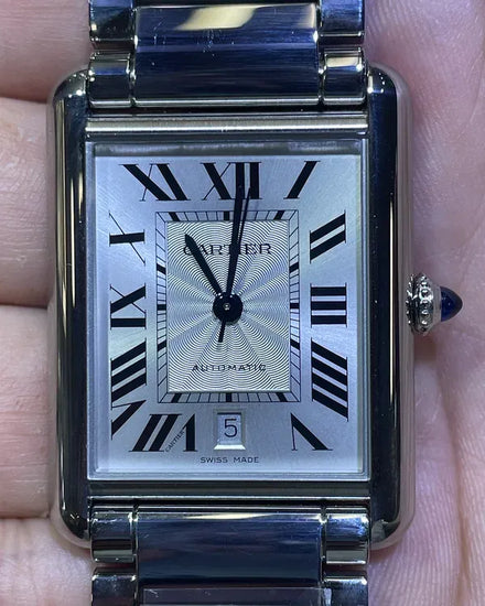 2025 Cartier Tank Must 31MM Silver Dial Steel Bracelet (WSTA0053)