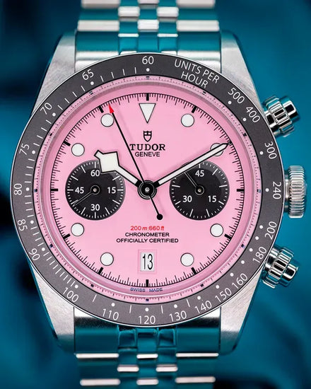 2025 Tudor Black Bay Chrono 41MM Pink "Flamingo" Dial Steel Bracelet (79360N)