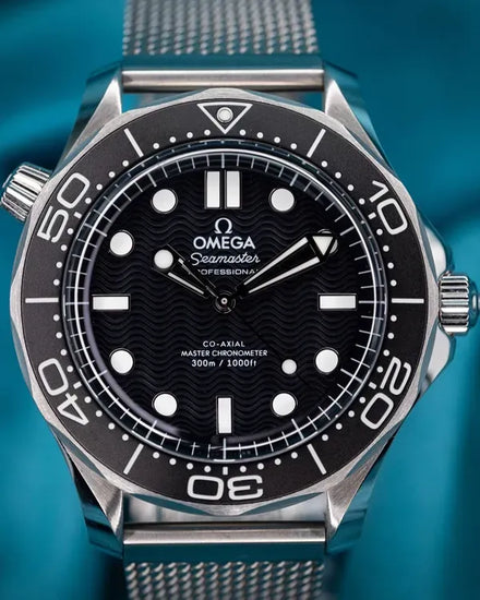 2025 Omega Seamaster Diver 300M 42MM Black Dial Steel Bracelet (210.30.42.20.01.010)