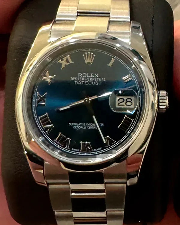 Rolex Datejust 36MM Blue Dial Oyster Bracelet (116200)
