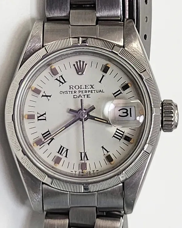 Rolex Oyster Perpetual Lady Date 26MM White Dial Oyster Bracelet (69190)