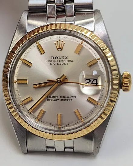 Rolex Datejust 36MM Silver "Pie Pan" "Sigma" Dial Jubilee Bracelet (1601)