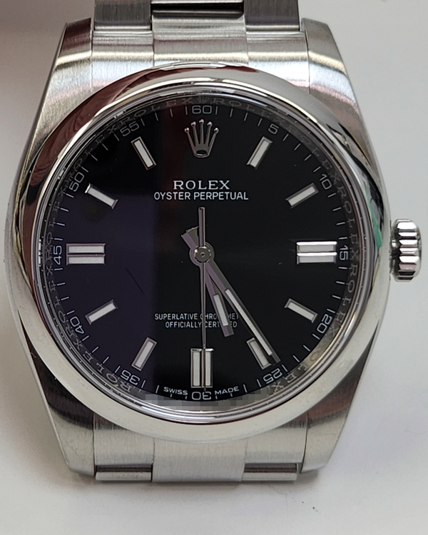 Rolex Oyster Perpetual 36MM Black Dial Oyster Bracelet (116000)