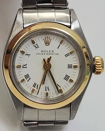 Rolex Oyster Perpetual 24MM White Dial Oyster Bracelet (6718)