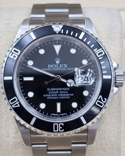 2006 Rolex Submariner Date 40MM Black Dial Oyster Bracelet (16610)