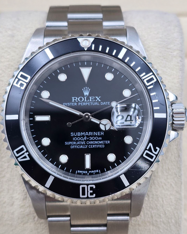2006 Rolex Submariner Date 40MM Black Dial Oyster Bracelet (16610)