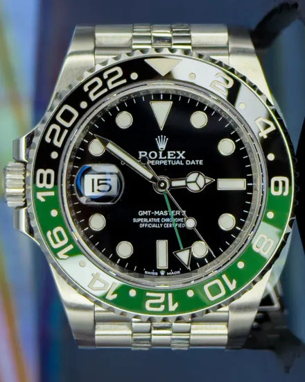 2023 Rolex GMT-Master II "Sprite" 40MM Black Dial Jubilee Bracelet (126720VTNR)