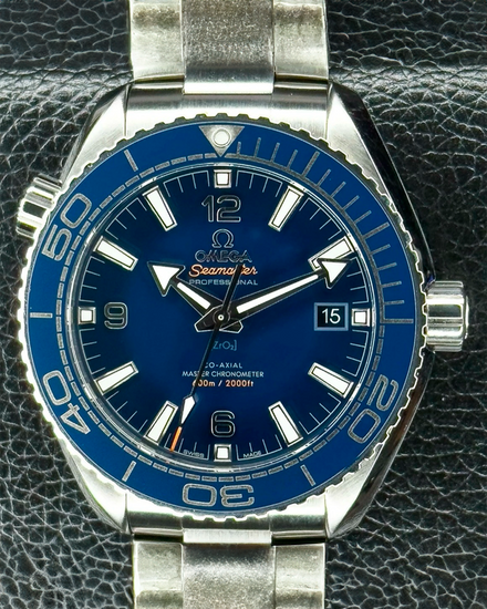 Omega Seamaster Planet Ocean 600M 43.5MM Blue Dial Steel Bracelet (215.30.44.21.03.001)
