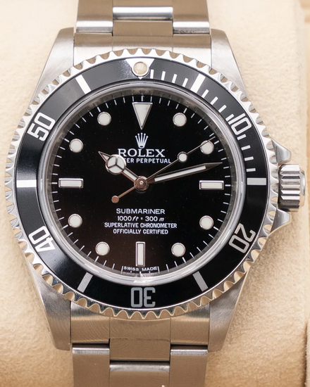 Rolex Submariner No-Date 40MM Black Dial Oyster Bracelet (14060)