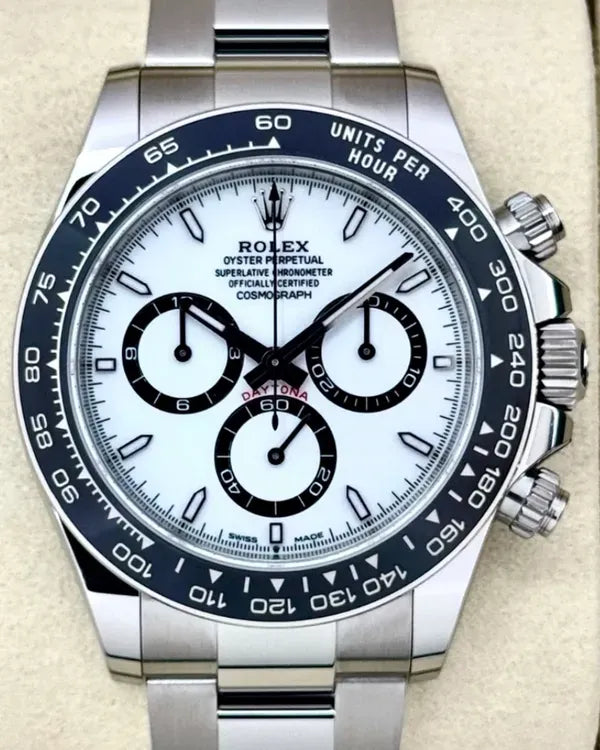 2025 Rolex Cosmograph Daytona "Panda" 40MM White Dial Oyster Bracelet (126500LN)