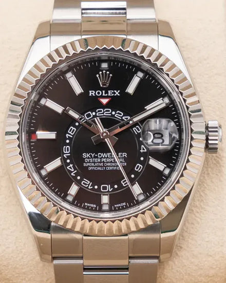 2021 Rolex Sky-Dweller 42MM Black Dial Oyster Bracelet (326934)
