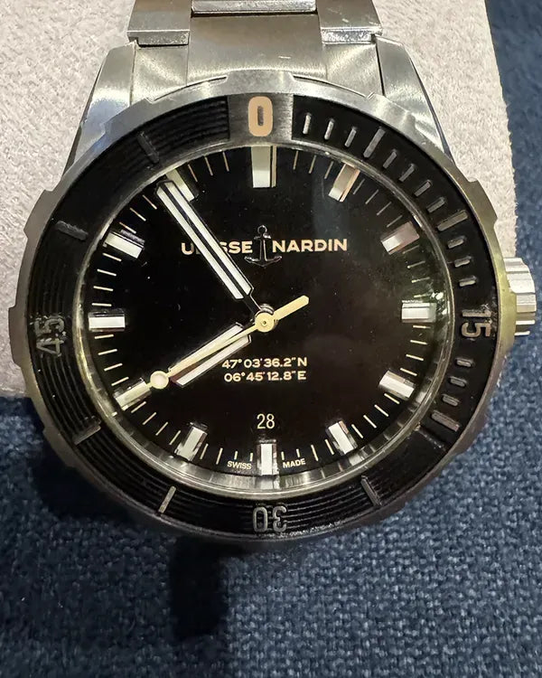 2023 Ulysse Nardin Diver 42MM Black Dial Steel Bracelet (8163-175/93)