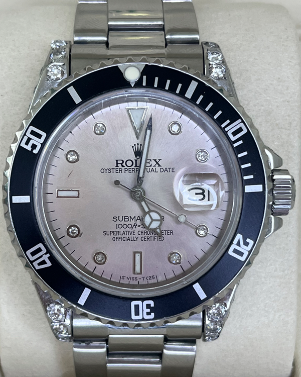 Rolex Submariner 40MM Aftermarket Silver Dial Oyster Bracelet (16800)