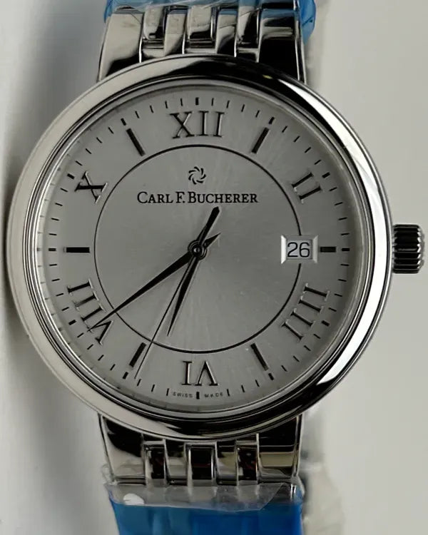 Carl F. Bucherer Adamavi 39MM White Dial Steel Bracelet (00.10314.08.15.21)