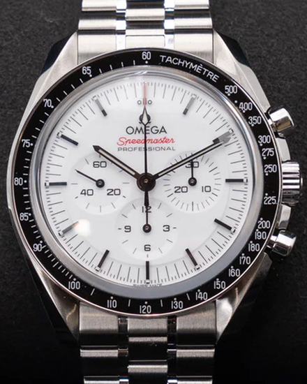 2024 Omega Speedmaster Professional Moonwatch 42MM White Dial Steel Bracelet (310.30.42.50.04.001)