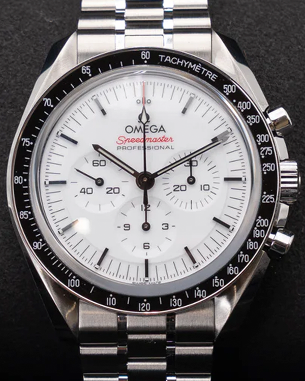 2024 Omega Speedmaster Professional Moonwatch 42MM White Dial Steel Bracelet (310.30.42.50.04.001)