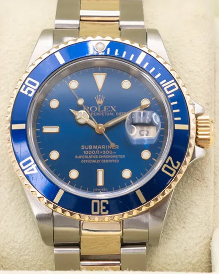 Rolex Submariner Date "Bluesy" 40MM Blue Dial Two-Tone Oyster Bracelet (16613LB)