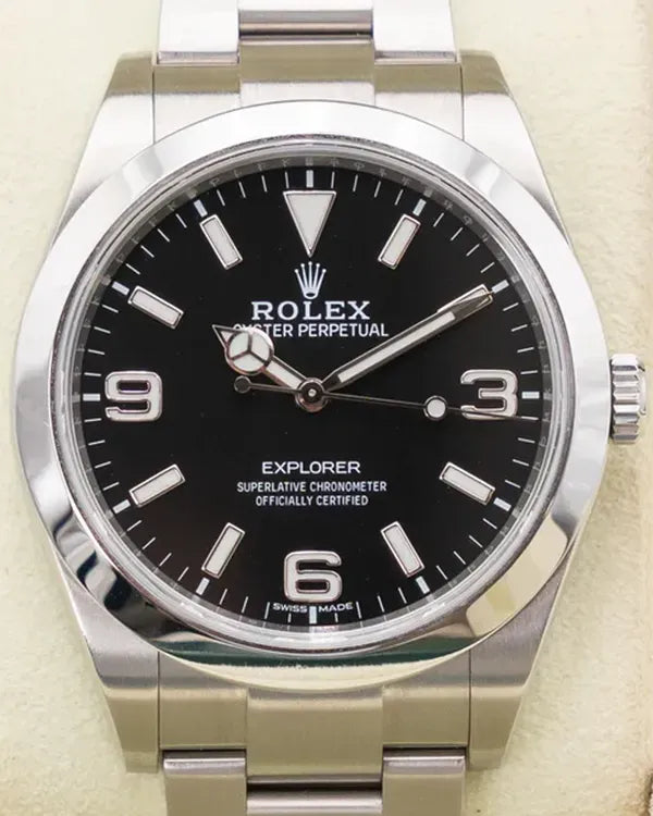 2018 Rolex Explorer 39MM Black Dial Oyster Bracelet (214270)