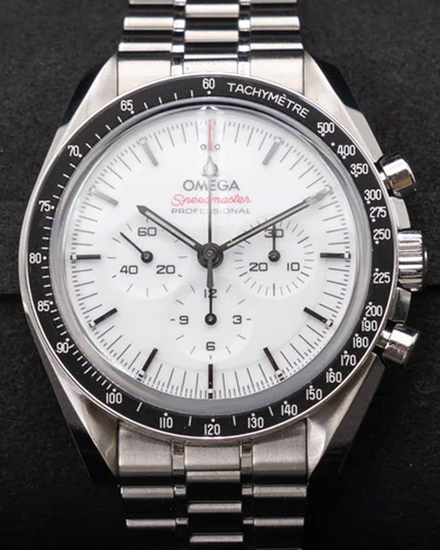 Omega Speedmaster Professional Moonwatch 42MM White Dial Steel Bracelet (310.30.42.50.04.001)