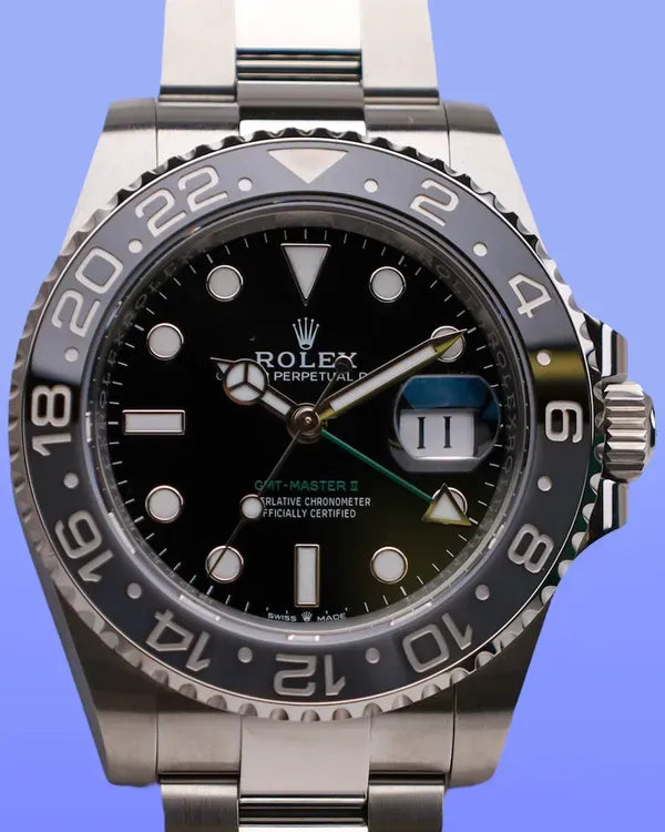 2025 Rolex GMT-Master II "Bruce Wayne" 40MM Black Dial Jubilee Bracelet (126710GRNR)
