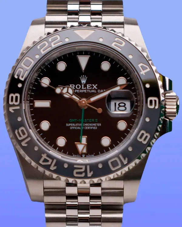 2025 Rolex GMT-Master II "Bruce Wayne" 40MM Black Dial Jubilee Bracelet (126710GRNR)