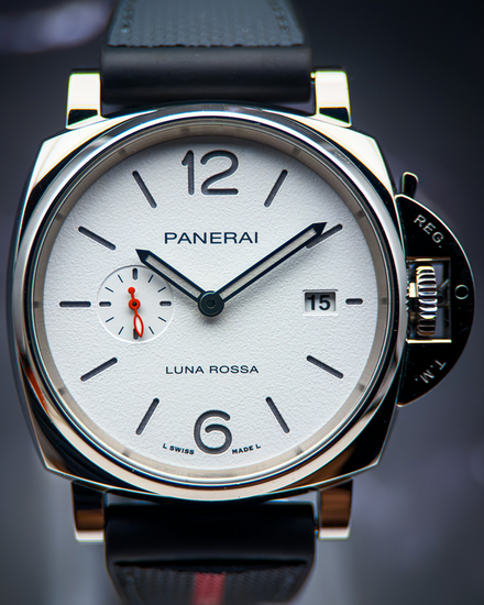 2024 Panerai Luminor Due Luna Rossa 42MM White Dial Rubber Strap (PAM01381)