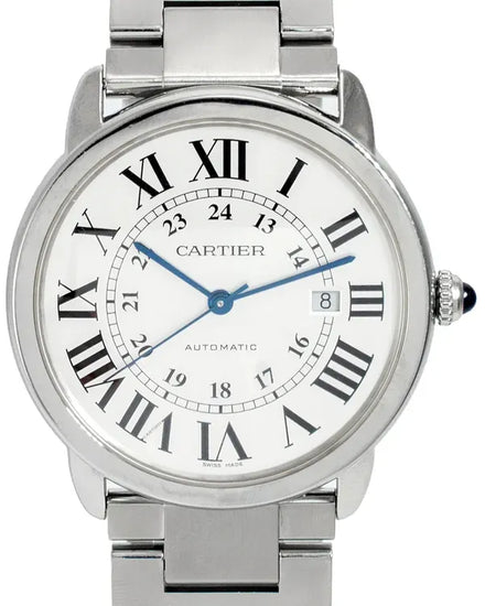 2020 Cartier Ronde De Cartier Solo 42MM Silver Dial Steel Bracelet (W6701011)