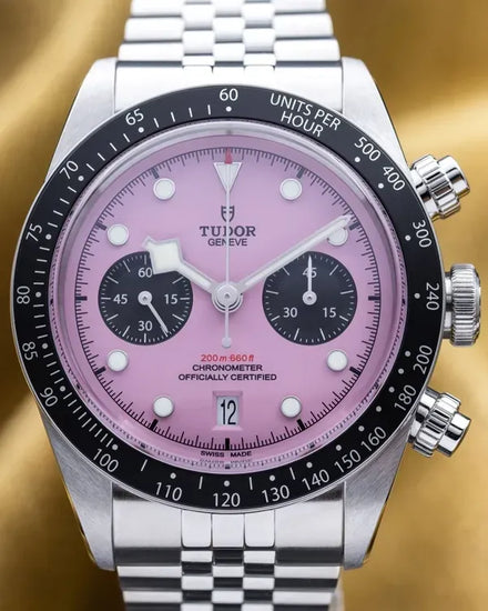 2025 Tudor Black Bay Chrono 41MM Pink Dial Steel Bracelet (79360N)