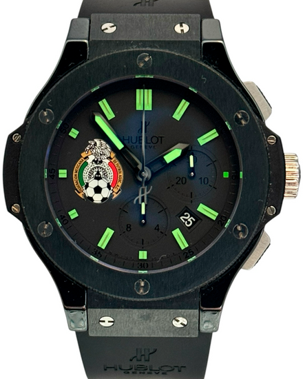 2010 Hublot Big Bang "Pride of Mexico" L.E. 44MM Black Dial Rubber Strap (301.CX.134.RX.MEX07)