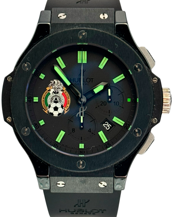 2010 Hublot Big Bang "Pride of Mexico" L.E. 44MM Black Dial Rubber Strap (301.CX.134.RX.MEX07)