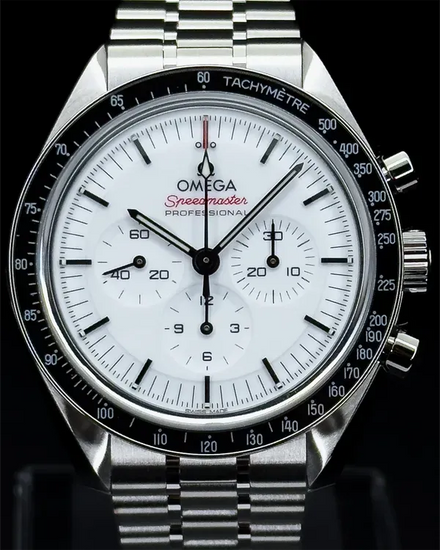 2025 Omega Speedmaster Professional Moonwatch 42MM White Dial Steel Bracelet (310.30.42.50.04.001)
