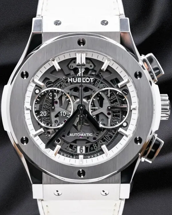 2017 Hublot Classic Fusion Aerofusion 45MM Skeleton Dial Leather Strap (525.NE.0127.LR)