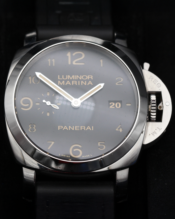 2012 Panerai Luminor Marina 1950 3 Days 44MM Black Dial Rubber Strap (PAM00359)