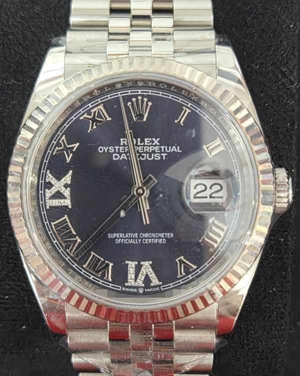 2021 Rolex Datejust 36MM Black Dial Jubilee Bracelet (126234)