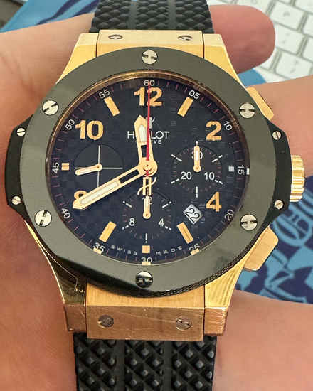 2015 Hublot Big Bang 44MM Carbon Fiber Dial Rubber Strap (301.PB.131.PB)